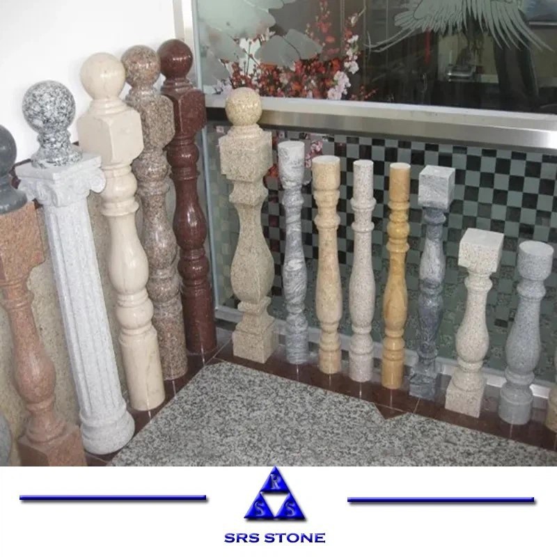 White Marble Handrail Indoor Balusters For Stairs White Marble Handrail Indoor Balusters For Stairs