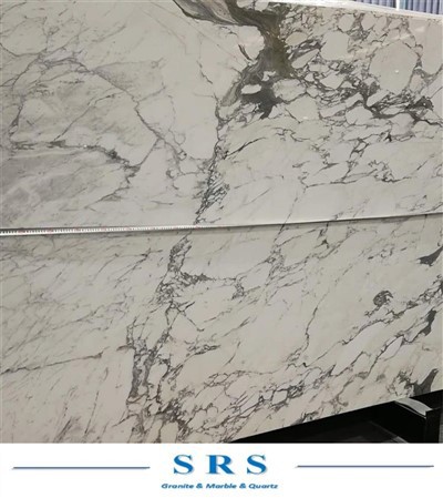 Arabescato hvid marmor med sorte årer til gulvfliser/store plader/badeværelse