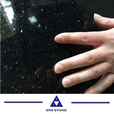 Sort Granit Sort Galaxy Granitsten Backsplash Tombstone Plader Flisebordplade
