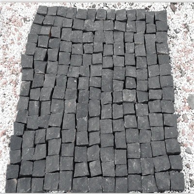Naturlig sort basalt brosten Sten Pris
